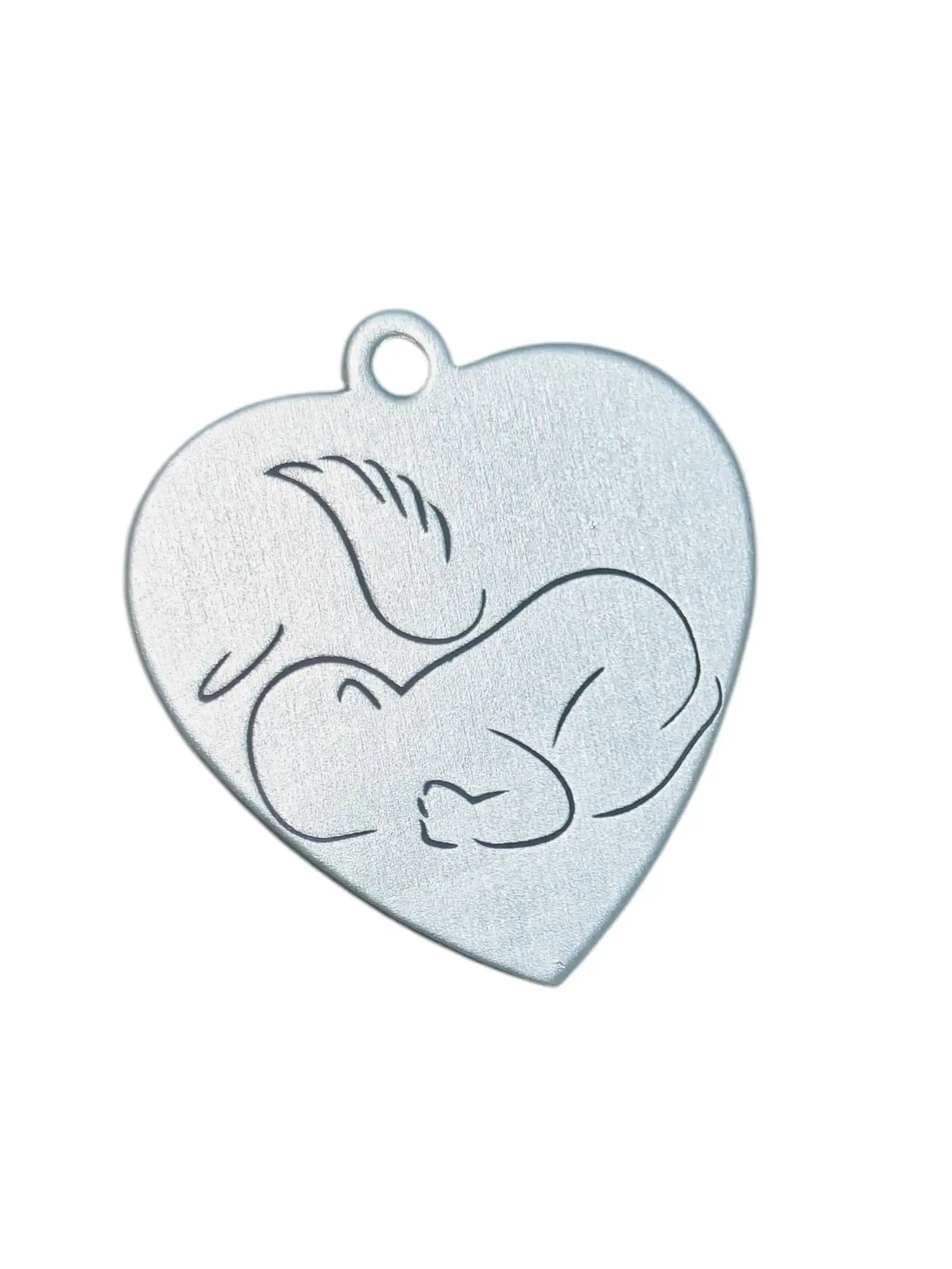 Collar Bebé Cometa acero quirúrgico personalizado con fibra láser