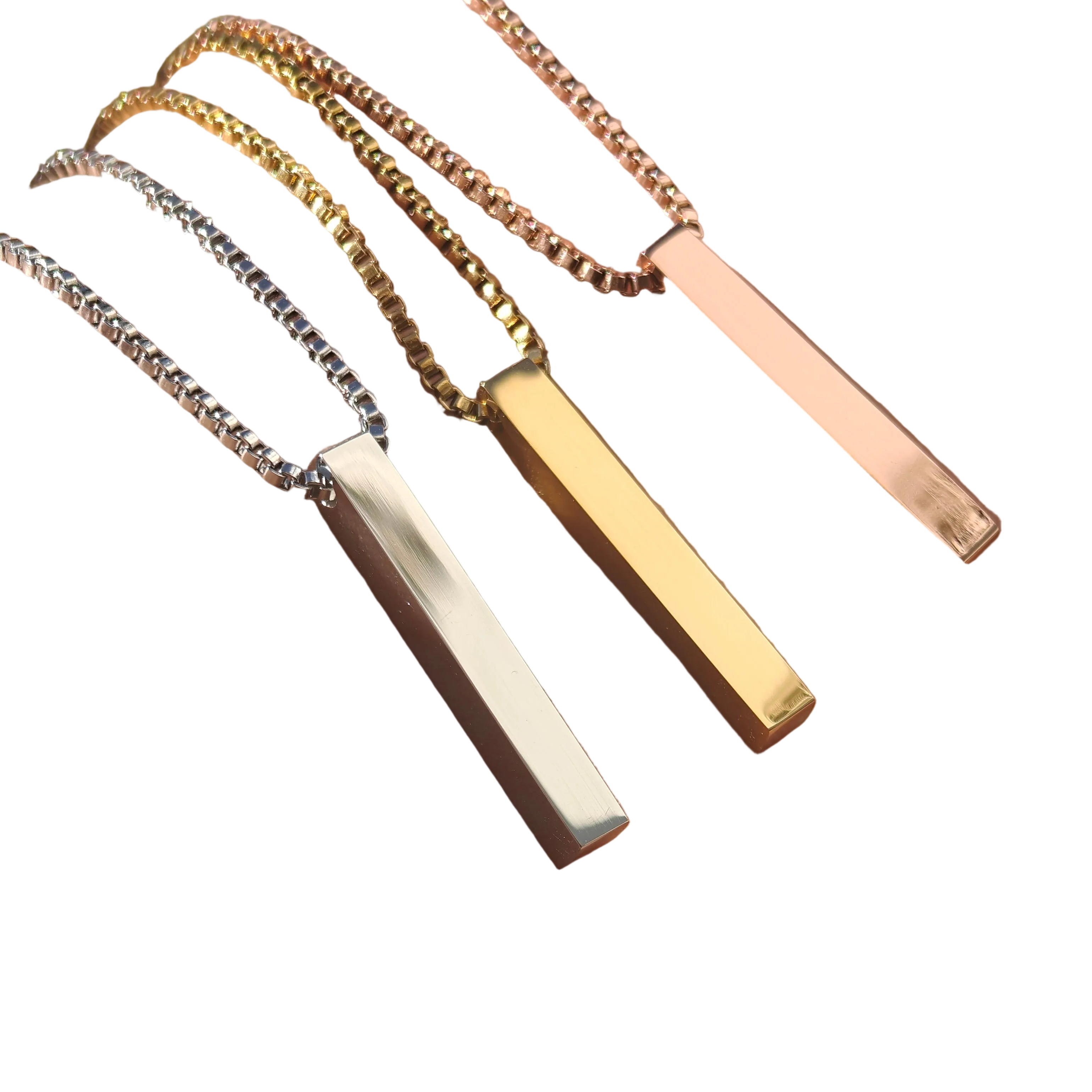 Iron Bar acero quirúrgico personalizado con fibra láser