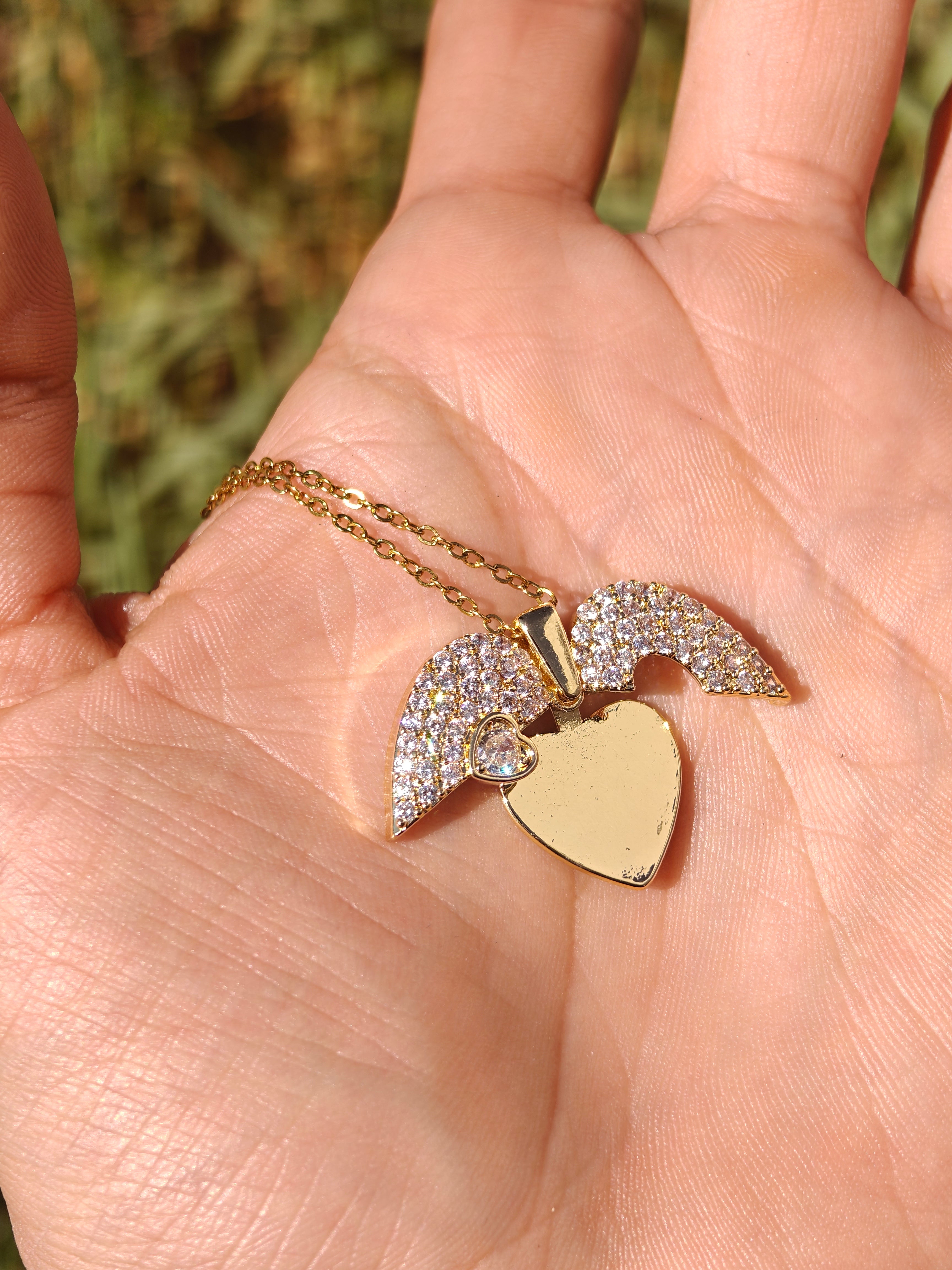 Corazón Con Mensaje Oculto aleación personalizado con fibra láser